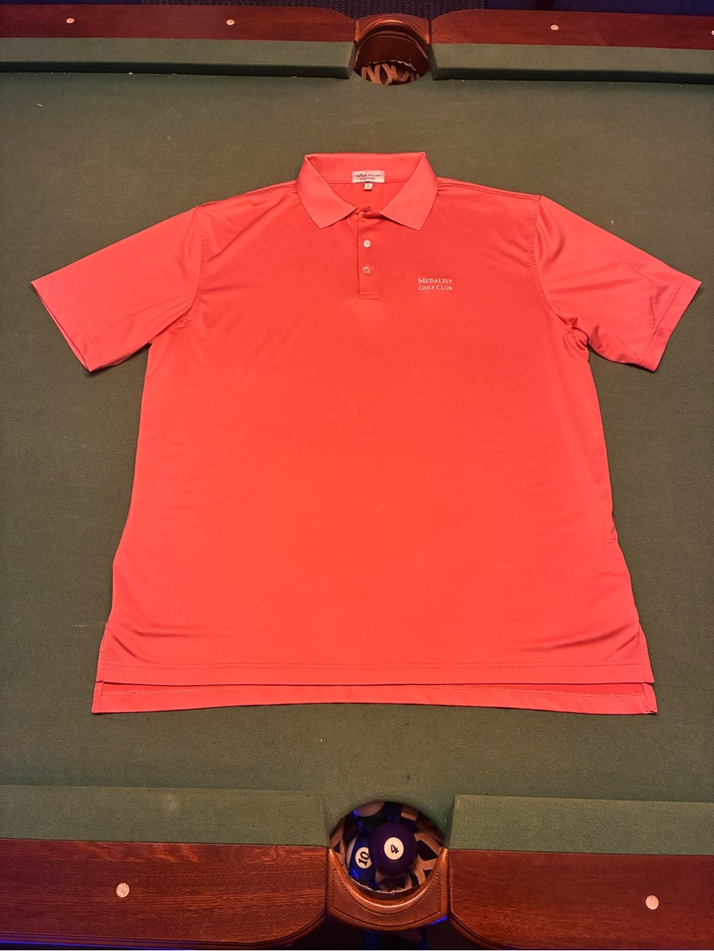 Peter Millar Summer Comfort Polo Shirt Mens XL Coral Medalist Golf Club orange